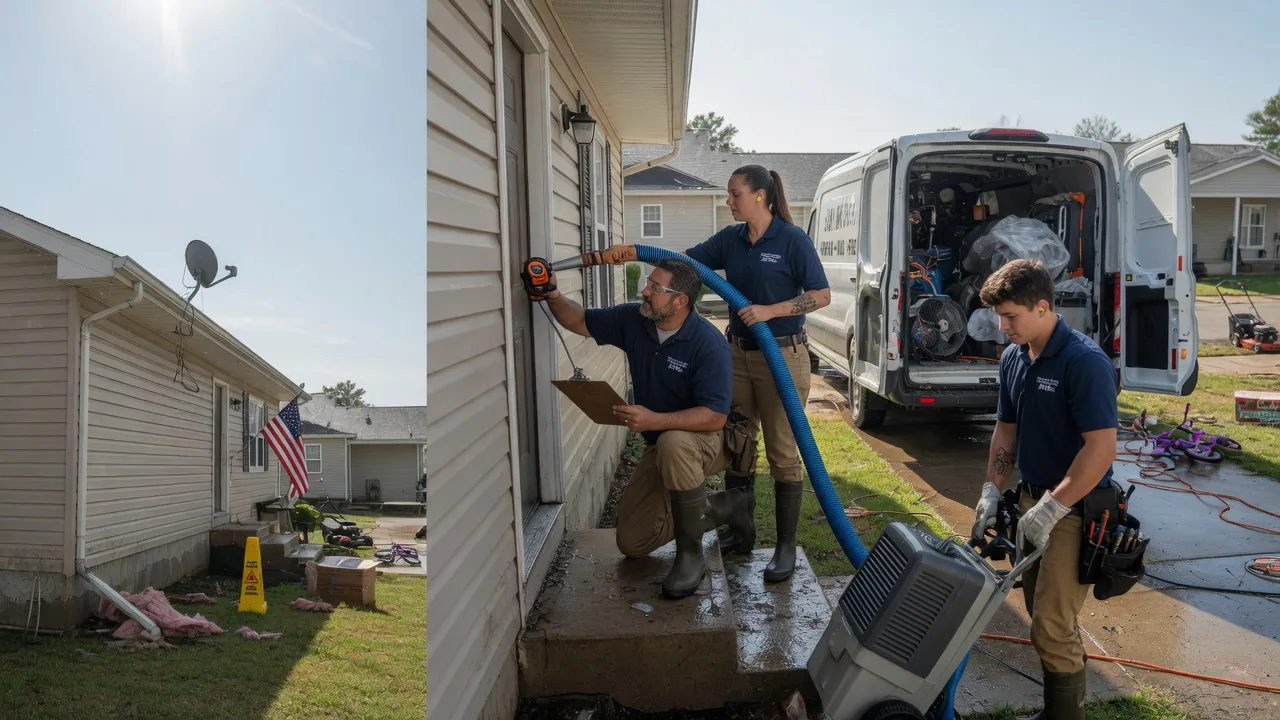 Ceiling Water Damage Restoration in New Marshfield, OH near me